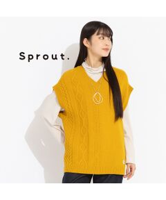 【Sprout.】ローゲージ　ニットベスト