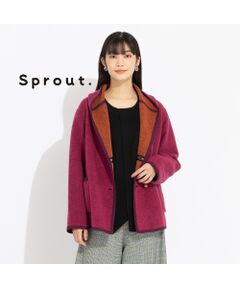 【Sprout.】イタリア製素材　ウール混リバーシブルジャケット