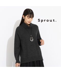 【Sprout.】ローゲージ　ハイネックニット