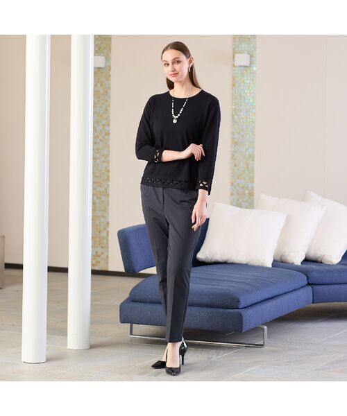 Liliane Burty（Lサイズ） / リリアンビューティ その他パンツ | 【セットアップ対応】クールラックトリコット　センタープレスパンツ | 詳細10