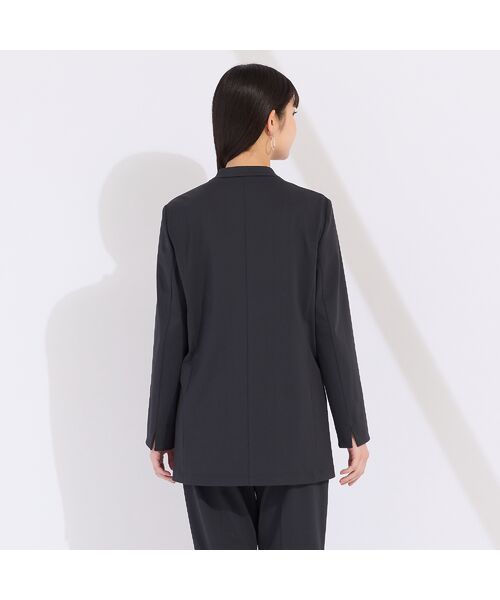 Liliane Burty(Lサイズ) / リリアンビューティ ノーカラージャケット | 【セットアップ対応】クールラックトリコット ノーカラージャケット | 詳細3