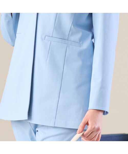 Liliane Burty(Lサイズ) / リリアンビューティ ノーカラージャケット | 【セットアップ対応】クールラックトリコット ノーカラージャケット | 詳細12