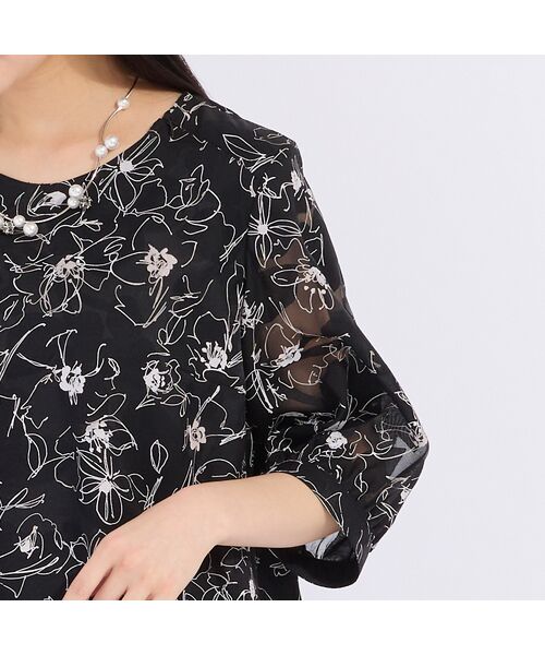 Liliane Burty（Lサイズ） / リリアンビューティ シャツ・ブラウス | 【セットアップ対応】オパールプリント　プルオーバーブラウス | 詳細5