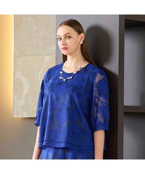 Liliane Burty（Lサイズ） / リリアンビューティ シャツ・ブラウス | 【セットアップ対応】オパールプリント　プルオーバーブラウス | 詳細6