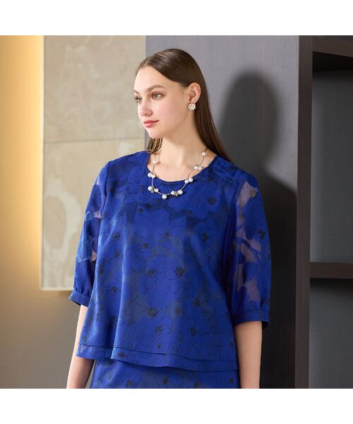 Liliane Burty（Lサイズ） / リリアンビューティ シャツ・ブラウス | 【セットアップ対応】オパールプリント　プルオーバーブラウス | 詳細7