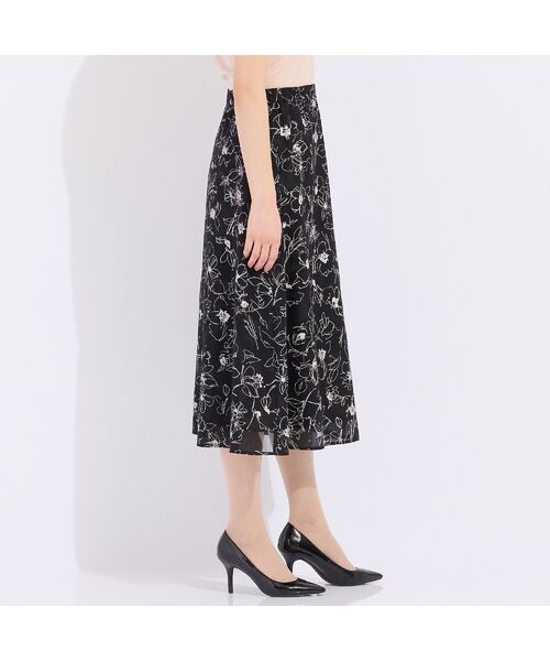 Liliane Burty（Lサイズ） / リリアンビューティ ミニ・ひざ丈スカート | 【セットアップ対応】オパールプリント　フレアスカート | 詳細3