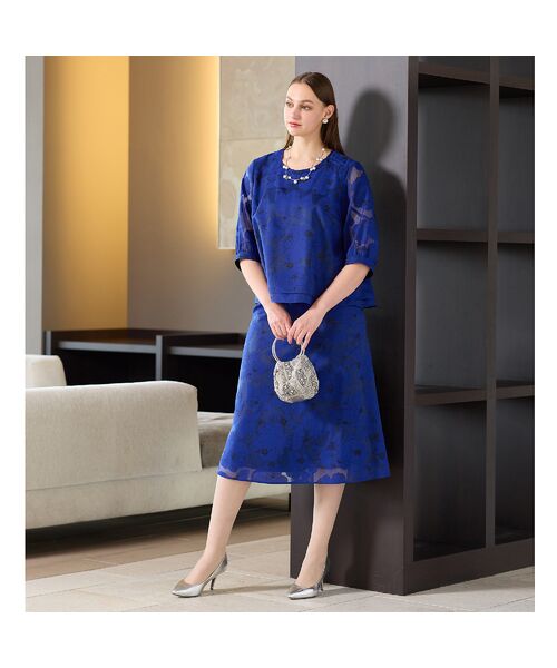 Liliane Burty（Lサイズ） / リリアンビューティ ミニ・ひざ丈スカート | 【セットアップ対応】オパールプリント　フレアスカート | 詳細11