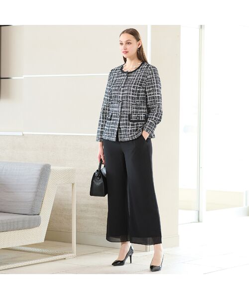 Liliane Burty（Lサイズ） / リリアンビューティ その他パンツ | 【セットアップ対応】梨地ジョーゼットオールゴムパンツ | 詳細4