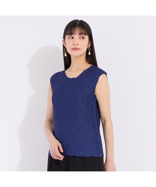 Liliane Burty（Lサイズ） / リリアンビューティ シャツ・ブラウス | 【アンサンブル対応】ウォッシャブルプリーツ　フレンチスリーブブラウス | 詳細9