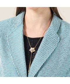 Liliane Burty（Lサイズ） / リリアンビューティ ネックレス・ペンダント・チョーカー | ゴールドフラワー　フリースライドロングネックレス