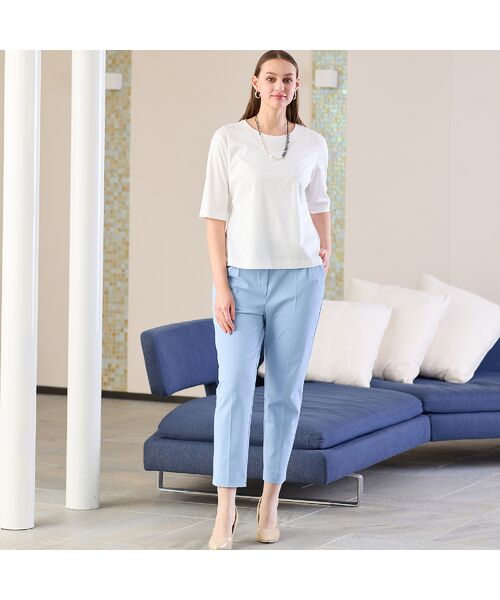 Liliane Burty（Lサイズ） / リリアンビューティ カットソー | 【Sprout.】綿混シルケットスムース　無地Tシャツ | 詳細3