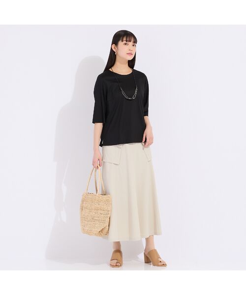 Liliane Burty（Lサイズ） / リリアンビューティ カットソー | 【Sprout.】綿混シルケットスムース　無地Tシャツ | 詳細10