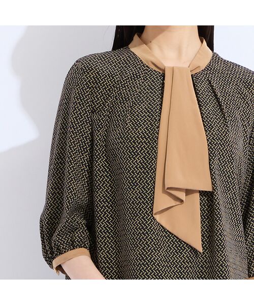 Liliane Burty(Lサイズ) / リリアンビューティ シャツ・ブラウス | 【セットアップ対応】ウォッシャブルボウタイプリントブラウス | 詳細19