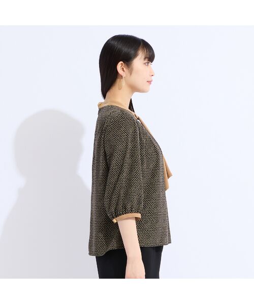 Liliane Burty(Lサイズ) / リリアンビューティ シャツ・ブラウス | 【セットアップ対応】ウォッシャブルボウタイプリントブラウス | 詳細11