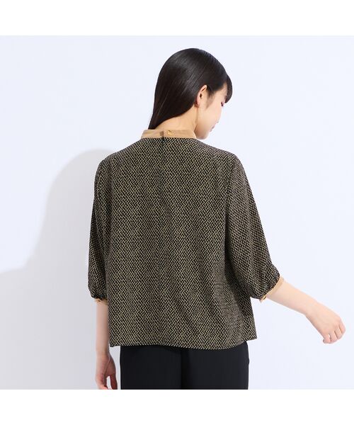 Liliane Burty(Lサイズ) / リリアンビューティ シャツ・ブラウス | 【セットアップ対応】ウォッシャブルボウタイプリントブラウス | 詳細12