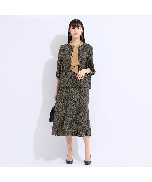 Liliane Burty(Lサイズ) / リリアンビューティ シャツ・ブラウス | 【セットアップ対応】ウォッシャブルボウタイプリントブラウス | 詳細15