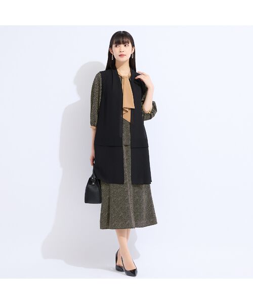 Liliane Burty(Lサイズ) / リリアンビューティ シャツ・ブラウス | 【セットアップ対応】ウォッシャブルボウタイプリントブラウス | 詳細16