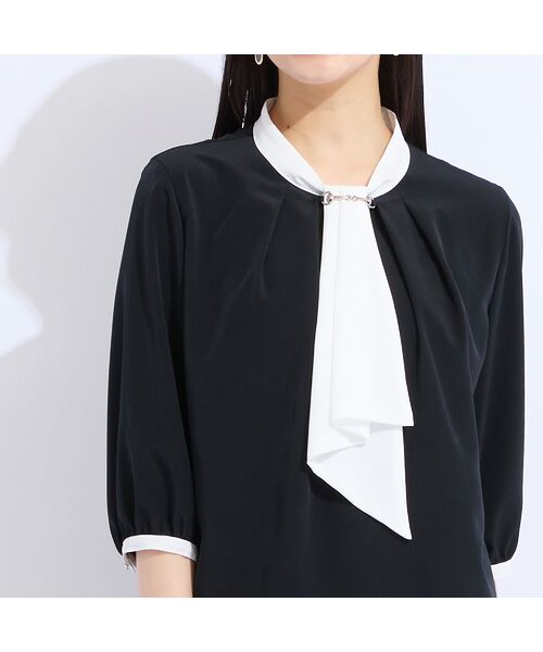 Liliane Burty（Lサイズ） / リリアンビューティ シャツ・ブラウス | ウォッシャブルボウタイ　バイカラーブラウス | 詳細6