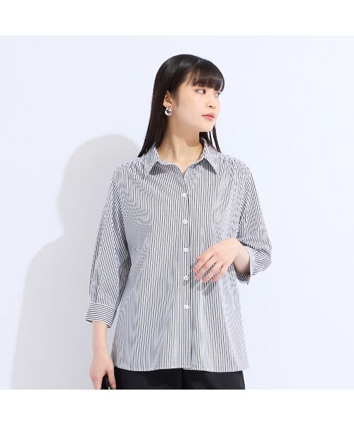 Liliane Burty（Lサイズ） / リリアンビューティ シャツ・ブラウス | 【Sprout.】ストライプトリコットブラウス | 詳細2