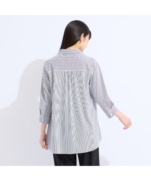 Liliane Burty（Lサイズ） / リリアンビューティ シャツ・ブラウス | 【Sprout.】ストライプトリコットブラウス | 詳細4