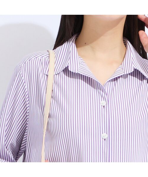 Liliane Burty（Lサイズ） / リリアンビューティ シャツ・ブラウス | 【Sprout.】ストライプトリコットブラウス | 詳細13