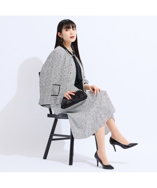 Liliane Burty（Lサイズ） / リリアンビューティ ミニ・ひざ丈スカート | 【セットアップ対応】ウォッシャブル幾何プリントスカート | 詳細7