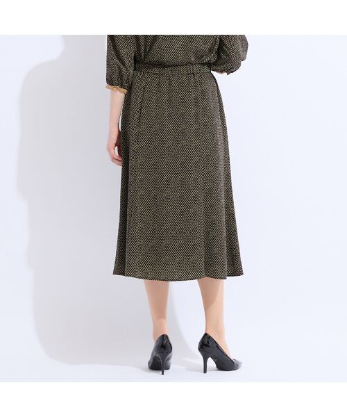 Liliane Burty（Lサイズ） / リリアンビューティ ミニ・ひざ丈スカート | 【セットアップ対応】ウォッシャブル幾何プリントスカート | 詳細11