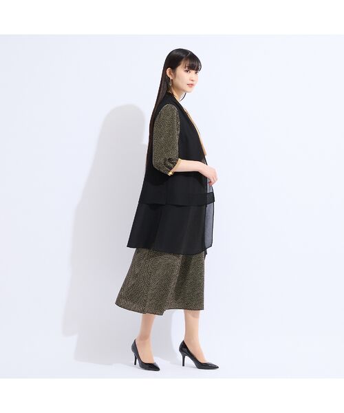 Liliane Burty（Lサイズ） / リリアンビューティ ミニ・ひざ丈スカート | 【セットアップ対応】ウォッシャブル幾何プリントスカート | 詳細15