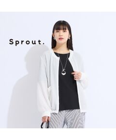 Liliane Burty（Lサイズ） / リリアンビューティ ノーカラージャケット | 【Sprout.】ウォッシャブルシアーストレッチジャケット