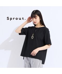 Liliane Burty（Lサイズ） / リリアンビューティ カットソー | 【Sprout.】ウォッシャブルボートネックTシャツ
