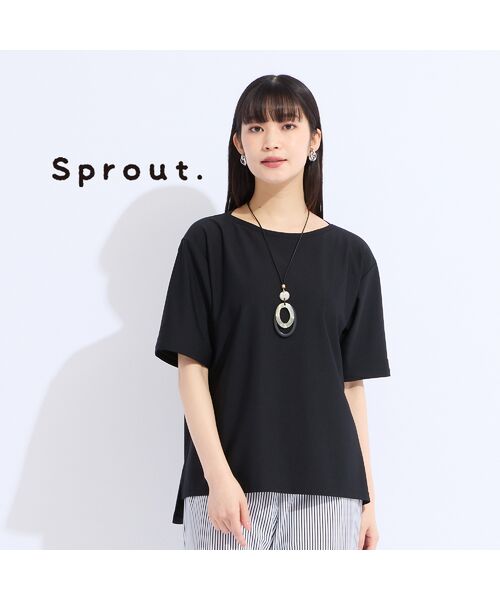 Liliane Burty(Lサイズ) / リリアンビューティ カットソー | 【Sprout.】ウォッシャブルボートネックTシャツ | 詳細1