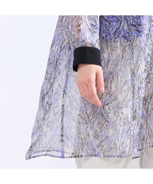 Liliane Burty(Lサイズ) / リリアンビューティ シャツ・ブラウス | 【M~4L】ラインペイント ウォッシャブルブラウス | 詳細17