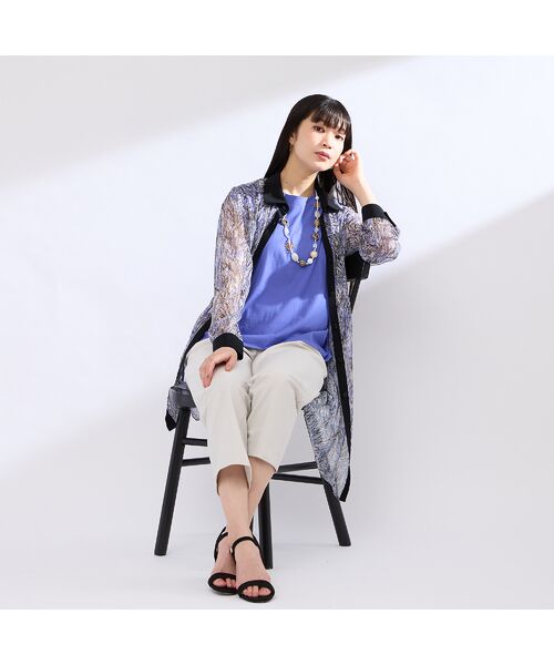 Liliane Burty(Lサイズ) / リリアンビューティ シャツ・ブラウス | 【M~4L】ラインペイント ウォッシャブルブラウス | 詳細9