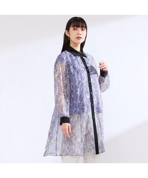 Liliane Burty(Lサイズ) / リリアンビューティ シャツ・ブラウス | 【M~4L】ラインペイント ウォッシャブルブラウス | 詳細13