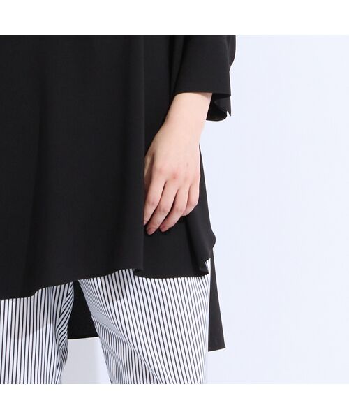 Liliane Burty(Lサイズ) / リリアンビューティ シャツ・ブラウス | 【M~4L】ウォッシャブルバンドカラーブラウス | 詳細5