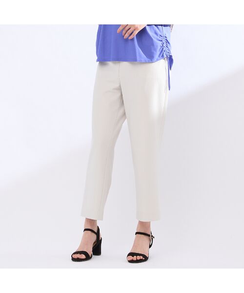 Liliane Burty(Lサイズ) / リリアンビューティ ショート・ハーフ・半端丈パンツ | 【L~4L】ウォッシャブル サッカーハイテンションパンツ(ベージュ)