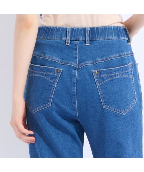 Liliane Burty(Lサイズ) / リリアンビューティ デニムパンツ | 【L~4L】ウォッシャブルニットデニム ブルー | 詳細11