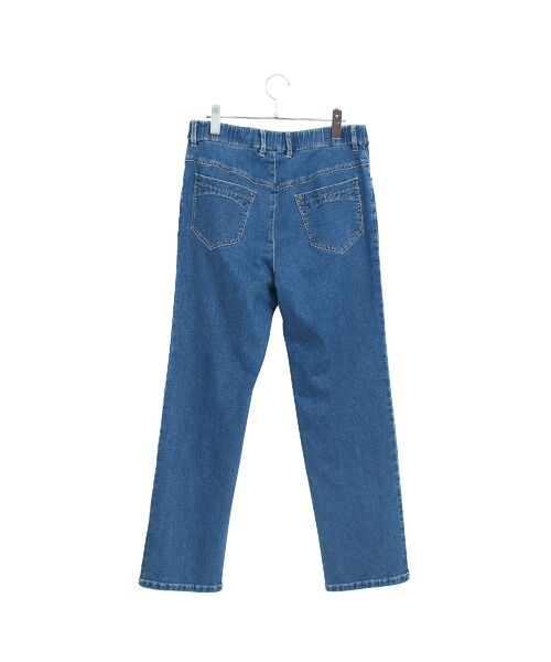 Liliane Burty(Lサイズ) / リリアンビューティ デニムパンツ | 【L~4L】ウォッシャブルニットデニム ブルー | 詳細13