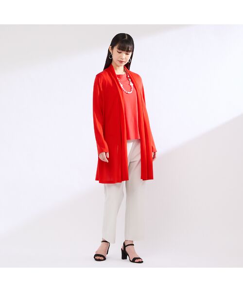 Liliane Burty(Lサイズ) / リリアンビューティ カーディガン・ボレロ | 【M~4L】ウォッシャブル着流しシアーカーディガン | 詳細7