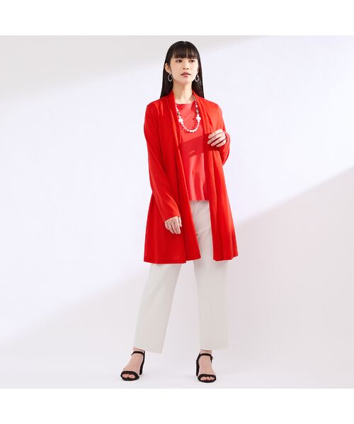 Liliane Burty(Lサイズ) / リリアンビューティ カーディガン・ボレロ | 【M~4L】ウォッシャブル着流しシアーカーディガン | 詳細8