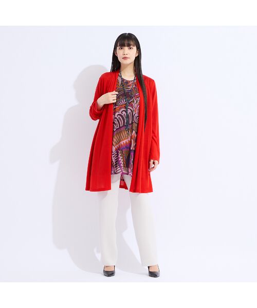 Liliane Burty(Lサイズ) / リリアンビューティ カーディガン・ボレロ | 【M~4L】ウォッシャブル着流しシアーカーディガン | 詳細9