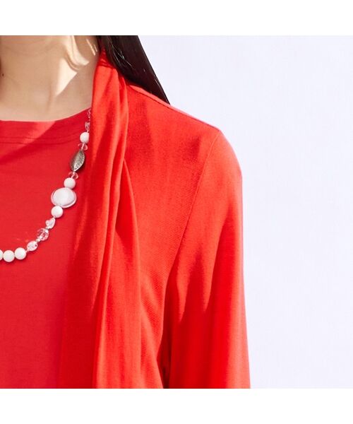 Liliane Burty(Lサイズ) / リリアンビューティ カーディガン・ボレロ | 【M~4L】ウォッシャブル着流しシアーカーディガン | 詳細11