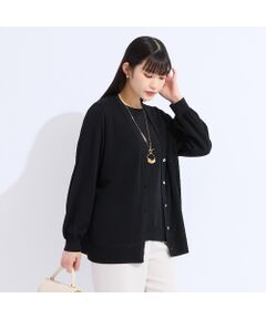 Liliane Burty（Lサイズ） / リリアンビューティ カーディガン・ボレロ | 【L～4L/アンサンブル対応】レーシーカーディガン