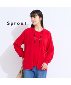 Liliane Burty（Lサイズ） / リリアンビューティ カーディガン・ボレロ | 【L～4L/アンサンブル対応】レーシーカーディガン