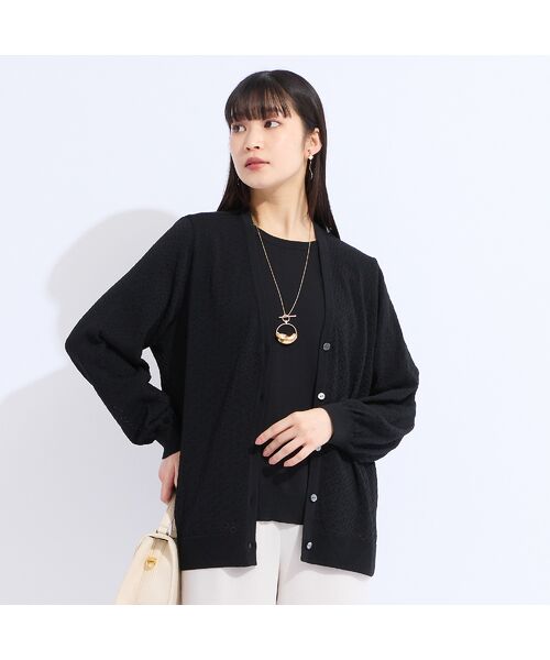 Liliane Burty(Lサイズ) / リリアンビューティ カーディガン・ボレロ | 【L~4L/アンサンブル対応】レーシーカーディガン | 詳細6