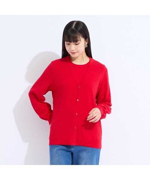 Liliane Burty(Lサイズ) / リリアンビューティ カーディガン・ボレロ | 【L~4L/アンサンブル対応】レーシーカーディガン | 詳細10