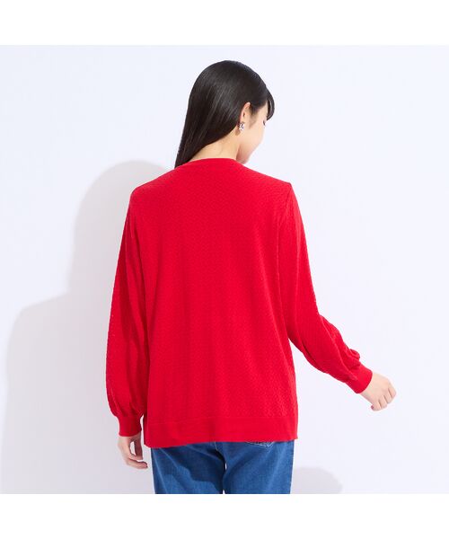 Liliane Burty(Lサイズ) / リリアンビューティ カーディガン・ボレロ | 【L~4L/アンサンブル対応】レーシーカーディガン | 詳細12