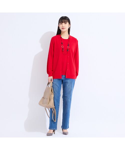 Liliane Burty(Lサイズ) / リリアンビューティ カーディガン・ボレロ | 【L~4L/アンサンブル対応】レーシーカーディガン | 詳細13