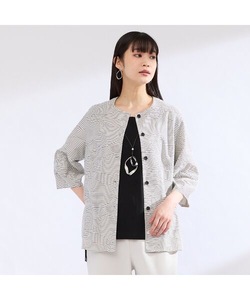 Liliane Burty(Lサイズ) / リリアンビューティ カットソー | 【M~4L】ウォッシャブル接触冷感フレンチスリーブTシャツ | 詳細3