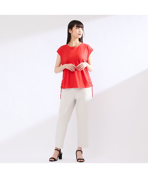 Liliane Burty(Lサイズ) / リリアンビューティ カットソー | 【M~4L】ウォッシャブル接触冷感フレンチスリーブTシャツ | 詳細6